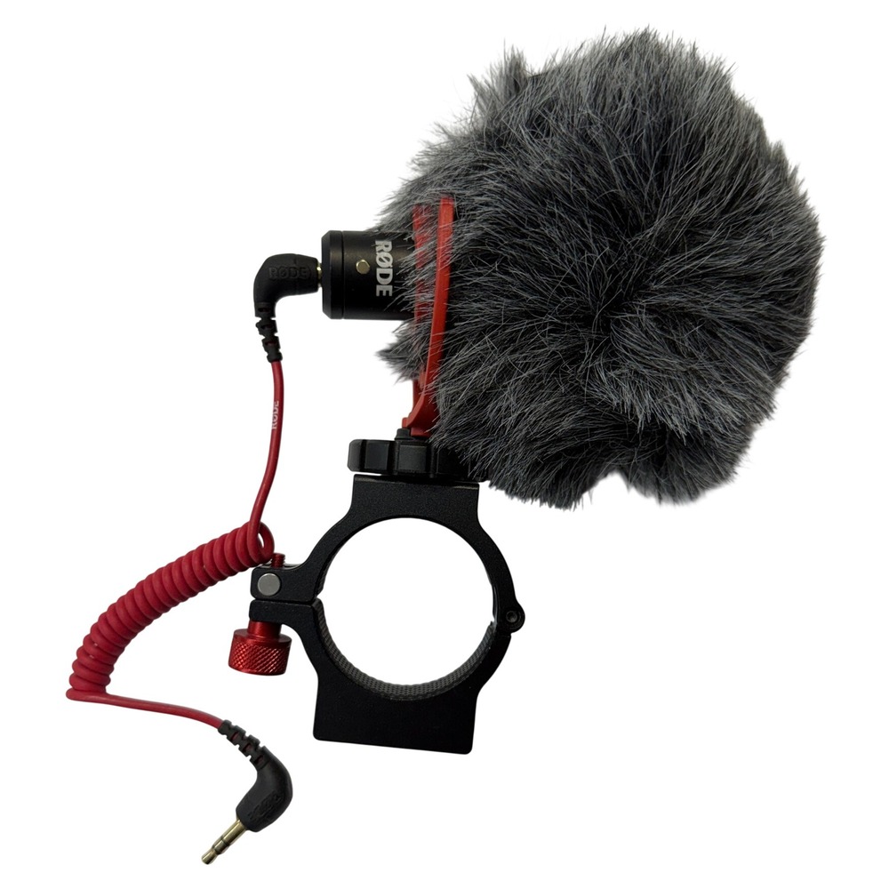 Rode VideoMicro Compact On-Camera Microphone Rycote Lyre Mount Windshield